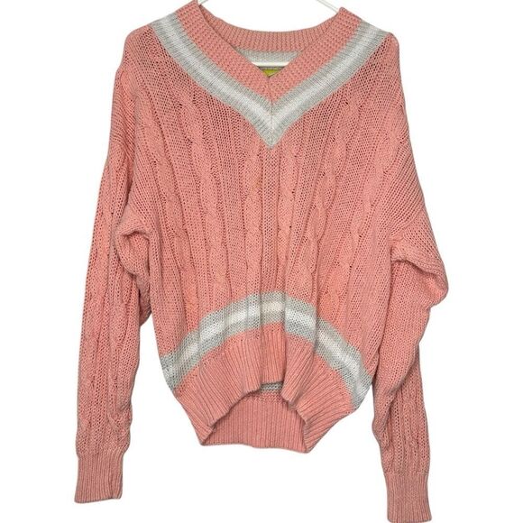 Diane Von Furstenberg Sweaters - |VTG| DIANE VON FURSTENBERG 80’s Cozy Pink Cable Knit Sweater